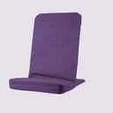 Original BackJack-Made in The USA- Purple Cotton Fabric Lightweight Floor Seating Chair for Gaming, Families, Parents, Daycare, Back Support, Reading, Yoga, Meditation, Dorm, School