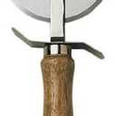 Update International 4" Pizza Cutter w/ Wood Handle
