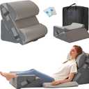 6PCS Wedge Pillow Set for After Surgery, Sit Up Pillow for Bed, Back Support Pillow, Bed Wedge for Shoulder, Leg Pain Relief, Post Surgery Pillow for Sleeping, Acid Reflux, Grey