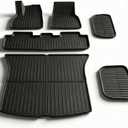 6 Pcs for Tesla Model Y Juniper Accessories 2025 2026 All Weather TPE Anti-Slip Floor Mats & Cargo Liner Front Frunk Rear Trunk Mats,5-Seater