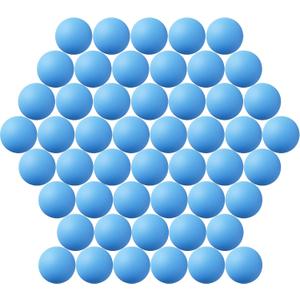 5 Containers with  40MM Ping Pong Balls, 69 Pack Assorted Colored Plastic Balls for Beer Pong, Arts and Craft Blue