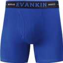 Evankin Men Underwear Boxer Brief Sexy U Convex Pounch Mid Waist Stretch Cotton Underpants Breathable Sports Shorts (M)