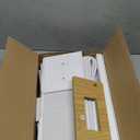 Narrow Side Table for Small Spaces, Skinny End Table with Charging Station, Sofa Beside Table with 2 Fabric Drawers and 1 Open Compartment, Slim Nightstand with USB Ports Outlet, White and Nature Wood