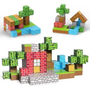 Building Blocks 48 PCS, Building Toys for Boys Girls Age 6-8, STEM Sensory Toys for Toddlers Gifts for 6+ Years Old Girls Boys