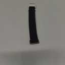 BINLUN Elastic Nylon Watch Band 18mm 20mm 22mm Marine Nationale Fabric Military Parachute Replacement Watch Strap Men Women Silver & Black Buckle - Upgraded Hook-and-Loop Buckle