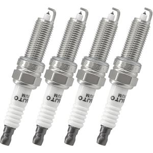 4 Packs Iridium Spark Plugs Compatible with Hyundai Elantra Santa Kia Soul Forte Optima Honda Accord Civic CR-V Acura 2.0L 2.4L Toyota Corolla Matrix Prius 1.8L 2014