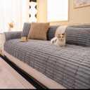 ECAPTROD Washable Pet-Friendly Couch Covers for Dogs Fuzzy Pet Sofa Covers Dog Couch Blankets and Cushion Covers for Sofa
