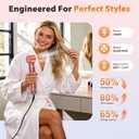 5 in 1 Blow Dryer Brush Set, Upgrade Hair Dryer & Blow Dryer Brush & Air Curling Wrap & Paddle Brush, Detachable Hot Air Brush Styling Tools, High Speed Travel Hair Volumizer Straightener Curler Gold