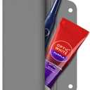 Silicone Electric Toothbrush Travel Cover, Toothbrush Travel Containers Bag Case for Men and Women,Keeps Toothbrush Fresh and Clean, Fits Most Manual and Electric Toothbrushes - Gray