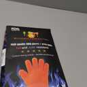 KITCHEN PERFECTION XL Silicone Smoker Oven Gloves-Extreme Heat Resistant BBQ Gloves-Handle Hot Food Right on Your Grill Fryer&Pit|Waterproof Grilling Cooking Baking Mitts|Superior Value Set+3 Bonuses (Orange)