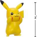 Pokemon Battle Figure Pack – Bundle of 6 Mini Figurines: Pikachu, Axew, Shinx, Eevee, Machop & Shuckle Plus Cards | Pokemon Action Figures for Kids
