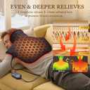 Neck and Shoulder Heating Pad: 2X Graphene Extra Hot Max 160 for Faster Deeper Pain Relief - 4H Auto Shut Off for Home Office Use - Machine Washable - Gifts for Dad Grandpa Husband