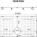 27-9/16" x 14-9/16" Sink Protector, Rear Drain with Corner Radius 3/16", Sink Grid - Rear Drain for Single Bowl Kitchen Sinks, Medium