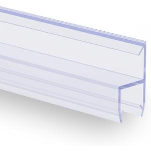 Shower Door Side Seal Strip, 39 Inch, 2 Pack, Clear