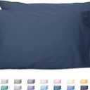 Sunflower King Pillowcases Set of 2, 100% Cotton King Size Pillow Cases 2, 2040 inches Crown Blue, Soft and Breathable