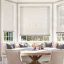 LazBlinds No Tools-No Drill 1" Aluminum Mini Blinds, Cordless Blinds for Indoor Windows, Light Filtering Horizontal Blinds and Shades for Window Size 21'' W x 48'' H, Cream
