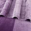 PAVILIA Purple Ombre Fleece Throw Blanket for Couch, Soft Flannel Blanket for Sofa Bed Room, Plush Lightweight Light Lavender Lilac Gradient Blanket, Cozy Microfiber Decorative Gift Throw, 50x60