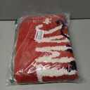 Red Merry Christmas Bath Mat for Bathroom Decorations 16W x 24L Winter Snowflake Cute Seasonal Xmas Bathroom Mat Non Slip Washable Microfiber Shaggy Absorbent Christmas Bath Rug