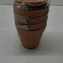 6 inch Terracotta & Clay Pots for Plants with Saucer, Medium Terra Cotta Plant Pots with Drainage Hole, Flowerpot with Tray, Terracotta Pot for Indoor Outdoor Plant - Pack of 4 Planters