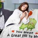 Valentine's Day Gift for Him/her, Pickle Theme Blanket Valentines Gift for Boyfriend/Girlfriend 60"x50", Husband Wife Birthday Blanket, Wedding Anniversary for Men/Women I Love You Gifts