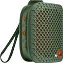 Monster Blaster Micro Wearable Bluetooth Speaker, Clip-On Wireless Small Portable Speaker with Built-in Mic (Non-Magnetic), IPX7 Waterproof, TWS, Hands-Free Music/Calls for Work/Cycling/Running, Green