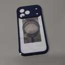 BERFY for iPhone 17 Pro Max Case, Compatible with MagSafe, Built-in Privacy Screen Protector and Camera Protection, Anti-Spy Full Body Shockproof Clear Phone Case for 17 Pro Max 6.9", Deep Blue