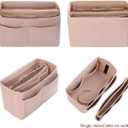 ZTUJO Purse Organizer Insert, Felt Bag Organizer with Metal Zipper, Handbag & Tote Shaper, For Speedy Neverfull Tote, 7 Sizes
