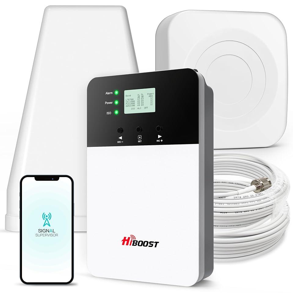 HiBoost 10K Plus Pro | Best Cell Signal Booster for Large Homes (Up to 10,000 sq ft)