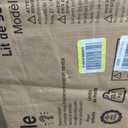 Ocodile Toddler Bed with Rails | Low Montessori Floor Bed Frame for Kids | Standard Crib Size Wooden Frame for Independent Toddlers 1-3 - White