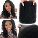 Afro Kinkys Bulk Human Hair for Braiding 2 Bundles 100g Afro Kinky-curly Human Hair Bulk for Twist 4C Kinkycurly Bundle for Mini Twists or Dreadlock Extension Quality Unprocessed Human Braiding Hair (14 Inch, Natural Black 100g)