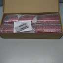 NURADA Flameless Candles, Acrylic LED Pillar Candles Battery Operated with Remote and Timer for Romantic Ambiance and Home Table Bathroom Decor, Pack of 5 (D 3"H 4" 5" 6" 8" 8") (Red)