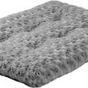 MidWest Homes for Pets XXS QuietTime Deluxe Gray Ombr Swirl Plush Pet Bed, Machine Washable, Non-Skid Bottom, Soft Crate Mat for 18-inch Crates