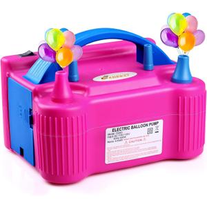 Balloon Pump Electric Air Pump Electric High Power Two Nozzle Air Blower Balloon Inflator Pump Fast Inflatable Air Compressor Inflatable