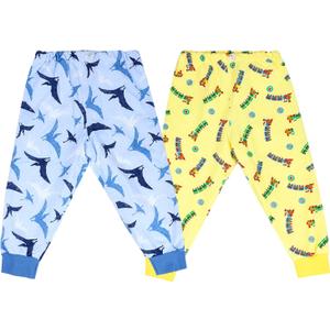 MOEMOE BABY Waterproof Diaper Pants for Potty Training 2 Packs Nighttime Diaper Short for Toddler Boys and Girls (3-5T, Dino)
