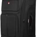 SwissGear Sion Softside Expandable Luggage, Black, Checked-Large 29-Inch