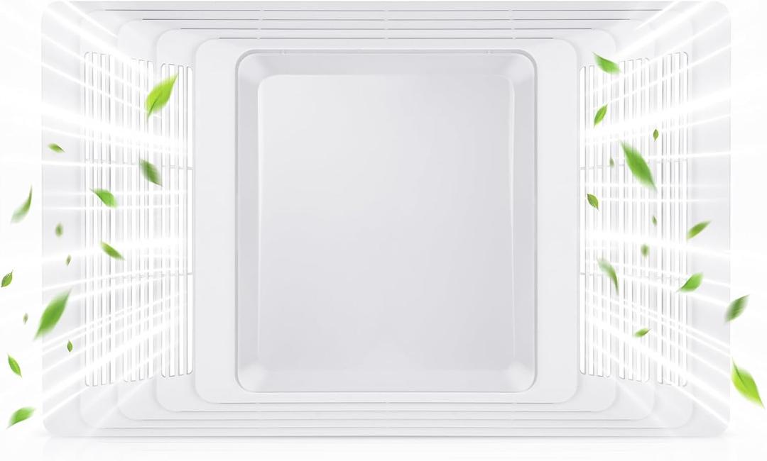 16.8" x 10.6" S97013662 Bathroom Exhaust Fan Cover Grille and Lens Assembly Kit - Fits Broan Nutone Models 655, 656, 657, 659, 695, 696, HFL695, White Finish