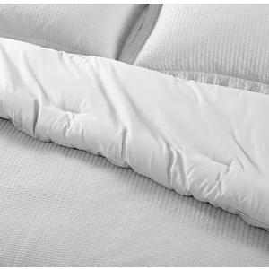 Brielle Home Pierce Waffle Comforter Blanket, 104" x 90"