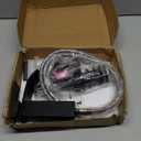 Ryuwanku Bathroom Faucet Matte Black Modern Waterfall Bathroom Sink Faucet with Single Handle Suitable for 1 or 3 Holes,Supply Deck Plate and Hose