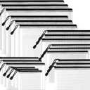 SUNEE Multisize Mesh Zipper Pouches (Black, 21 Packs), Water-Resistant Zip Bag for School Office Supplies, Puzzles & Games Organizing Storage (4x6-10x14)