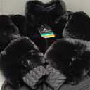 GSOU SNOW Women Ski Suit One Piece Snowsuit Snowboard Faux Fur Collar Slim Jumpsuit Jacket Insulated Windproof Outdoor Winter (Medium, Black Color)