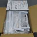 YKLSLH Over Sink Dish Drying Rack, Expandable Large Drying Rack, Suitable for Most Sinks (24.8"-35.4"), Adjustable Metal Rack, Space Saving, White