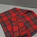 AQOTHES Pack of 2 Christmas Plaid Decorative Throw Pillow Covers Scottish Tartan Cushion Case for Farmhouse Home Holiday Decor Red and Green, 16 x 16 Inches