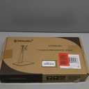 Single LCD Computer Monitor Free-Standing Desk Stand Mount Riser for 13 inch to 32 inch screen with Swivel, Height Adjustable, Rotation, Vesa Base Stand Holds One (1) Screen up to 77Lbs(HT05B-001)) (Black)