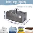 VENO 8 Pack Heavy Duty Moving Bags with Backpack Straps, Zippers & Handles, Extra Large Packing Bags for College Dorm Essentials, Moving Supplies Alternative to Cardboard Moving Boxes