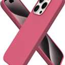 ORNARTO Compatible with iPhone 15 Pro Case 6.1", Liquid Silicone 3 Layers Full Covered Soft Gel Rubber Cover, Shockproof Protective Slim Phone Case with Anti-Scratch Microfiber Lining-Desert Rose