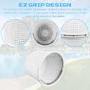 SPX1070E Pool Skimmer Basket for Inground Pool,8 Inch Pool Skimmer Basket for Hayward Skimmer Basket SP1070 and Pentair U-3 Skimmer Basket 08650-0007,Stainless Steel Handle, Built in Weighting
