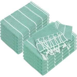 12 Pack Turkish Beach Towel Oversized Beach Towels 36"x71"Turkish Towel Soft Sand Free Quick Dry Lightweight Beach Towel Bath Towels Teal