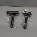 Wlivxch 2Pcs Hard Rubber Brayer Rollers (4 Inch and 2.2 Inch) for Printmaking, Ink Printing, Gluing Application, Stamping, Boat Flooring and Wallpaper Installation - Black Tool