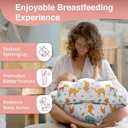 PILLANI Nursing Pillow for Breastfeeding, Breast Feeding Pillow with Security Fence for Enhanced Comfort, Baby Registry Search, Removable Cotton Cover, Adjustable Waist Strap, Newborn Pillow Supplies