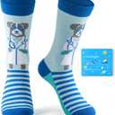 Novelty Dog Doctor Socks for Women/Men,Appreciation Gifts for Nurses Doctors Vet Tech medical Assistant Student